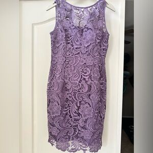 Adriana Papel lace dress.